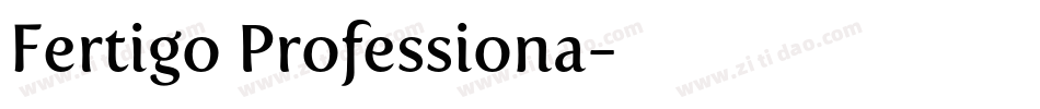 Fertigo Professiona字体转换